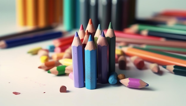 Color pencils background