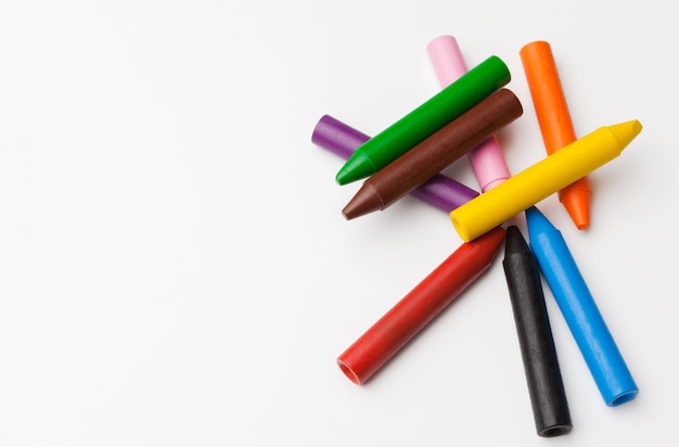 Color pencils isolated on white