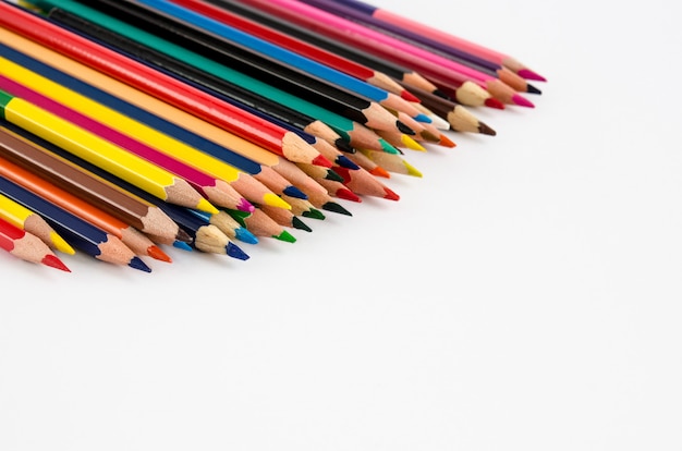 Color pencils isolated