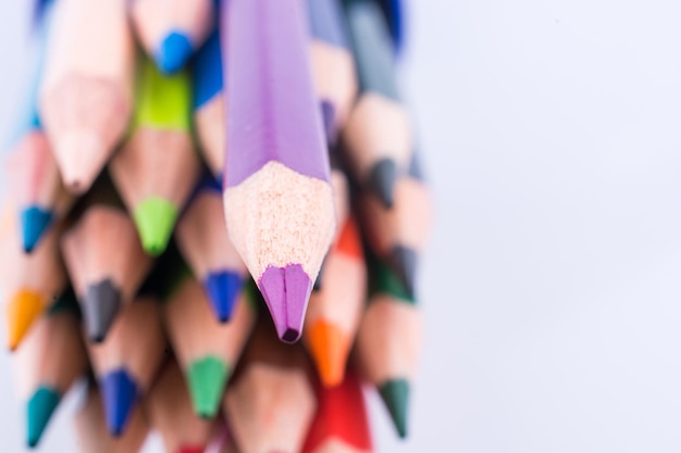 Color pencils of various colors