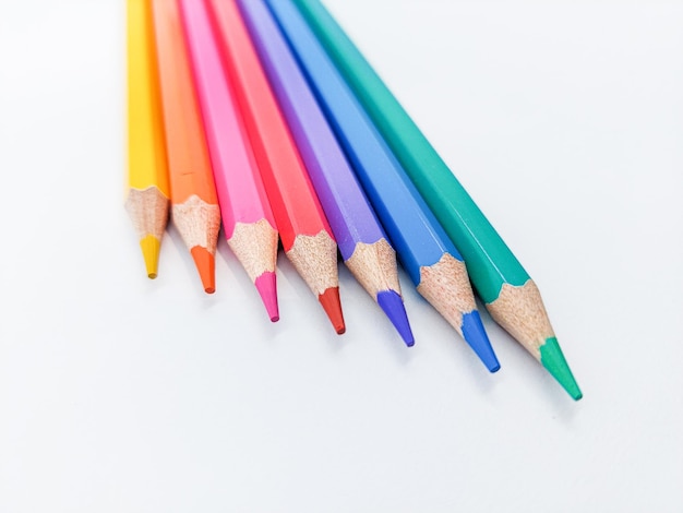 Color Pencils with copy space for text or image