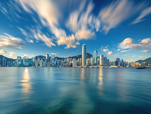 Photo color photo of hong kong skyline prepare to be mesmerized by the extraordinary work