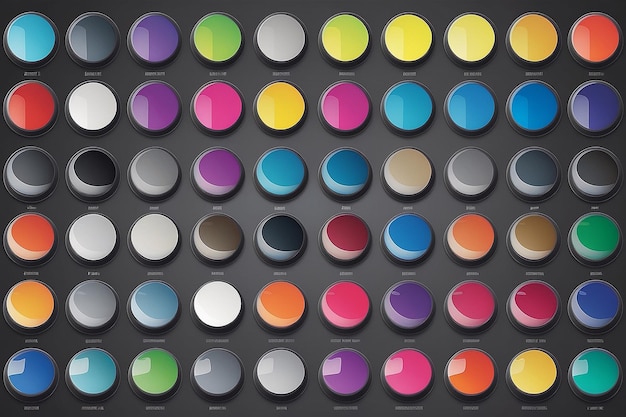 color picker circle design material and 24 hue set