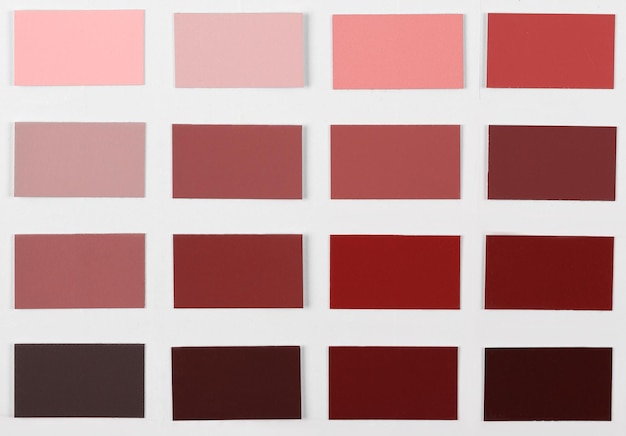 Color samples palette catalog