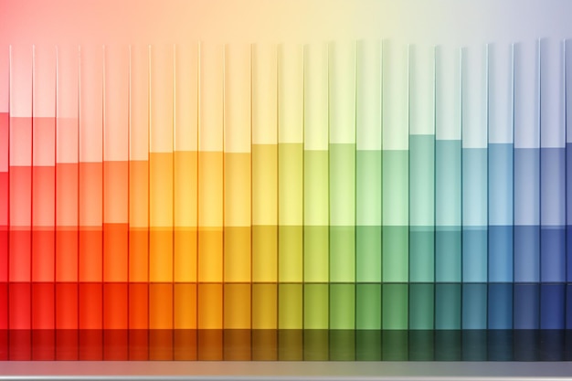 Photo color scale in gradient