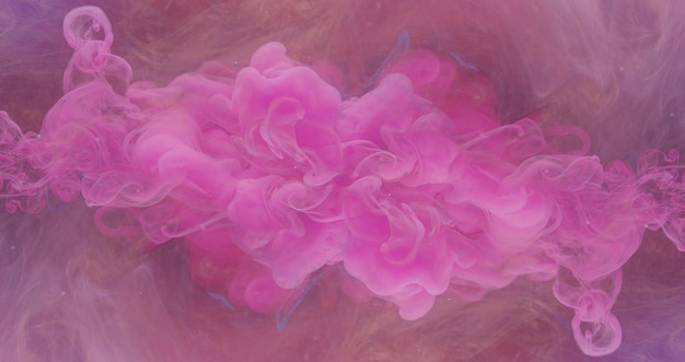 Color smoke background ink water drop pink cloud