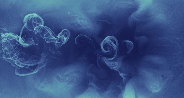 Color smoke banner paint water blue fume texture