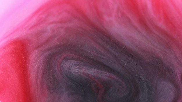 Color smoke swirl fluid shimmer ink water mix blur red black pink haze cloud texture shiny acrylic