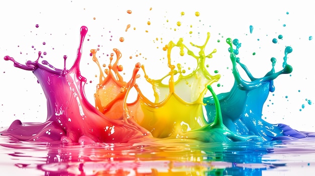 Color Splashes Ideal for brands wanting to add brightness and joy to their designs Suitable for advertising cosmetics or food products Generative AI