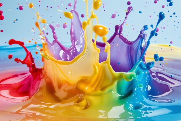 Color Splashes Ideal for brands wanting to add brightness and joy to their designs Suitable for advertising cosmetics or food products Generative AI