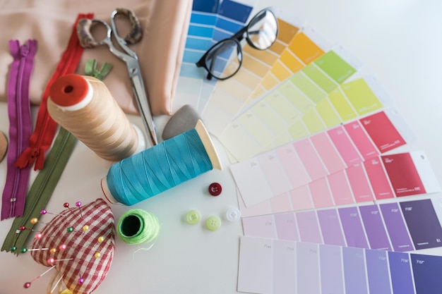 Color swatches for Fashion designer