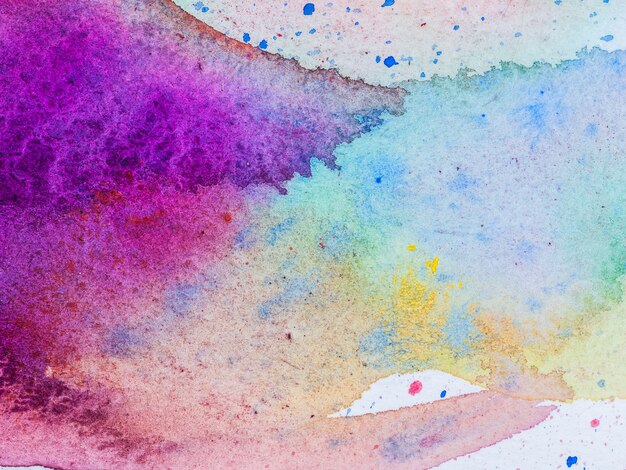 Color and texture of water color on paper