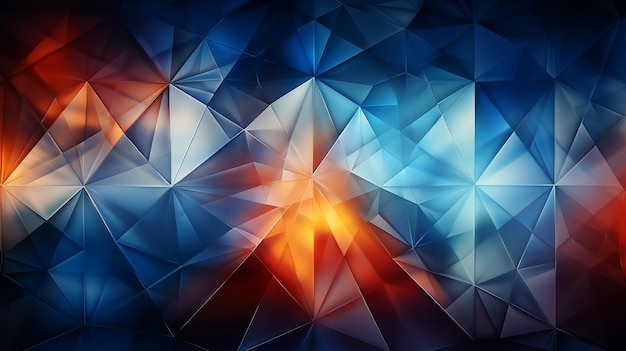 Color Triangular Geometric Background Vector