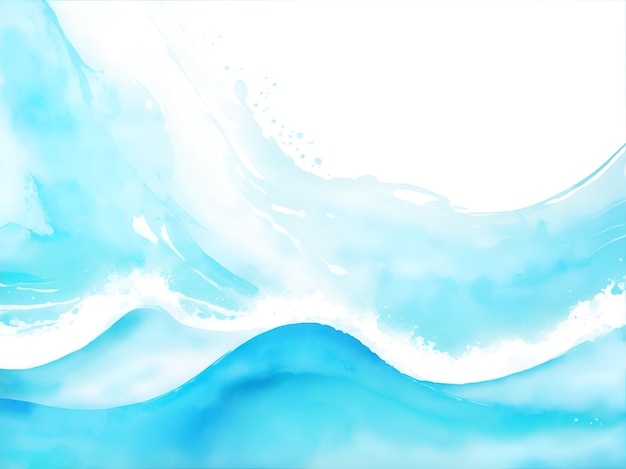 Color water wave background in blue tone