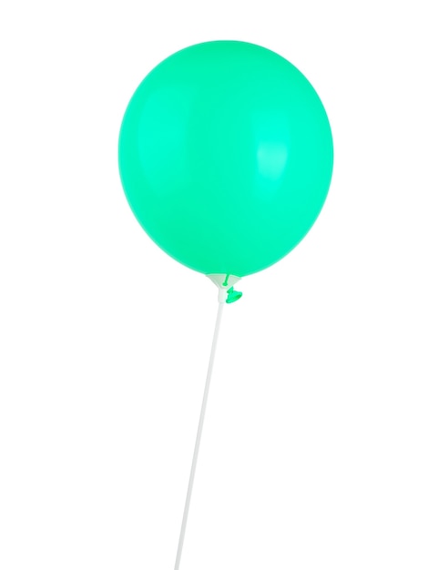 colored balloons on sticks isolate on a white background