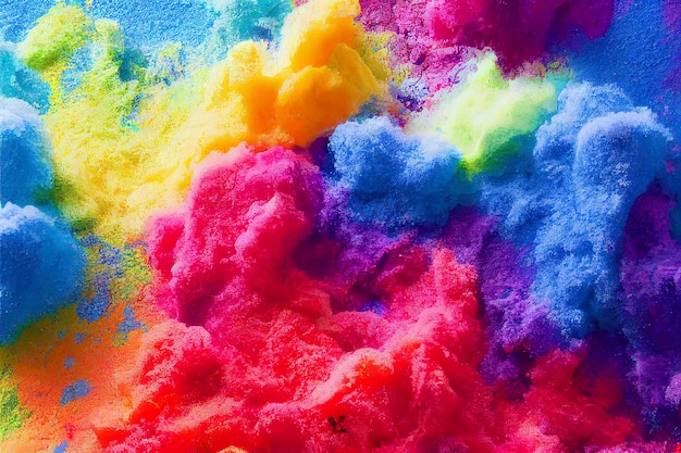 Colored paint splash isolated