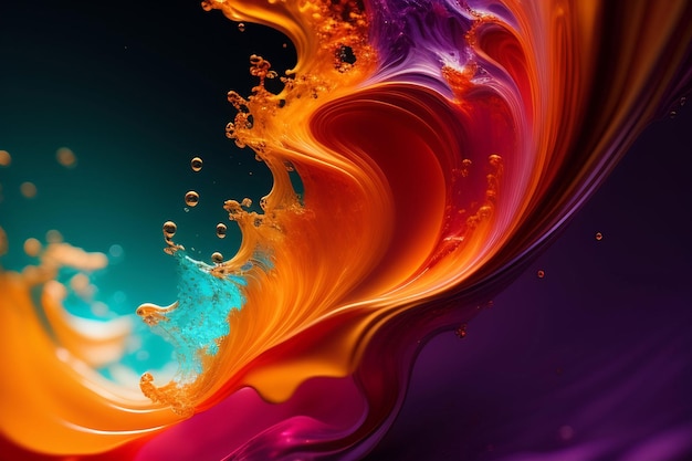 Colored paint splashes Abstract Splashing background