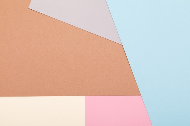 Colored paper texture minimalism background. geometric shapes and lines