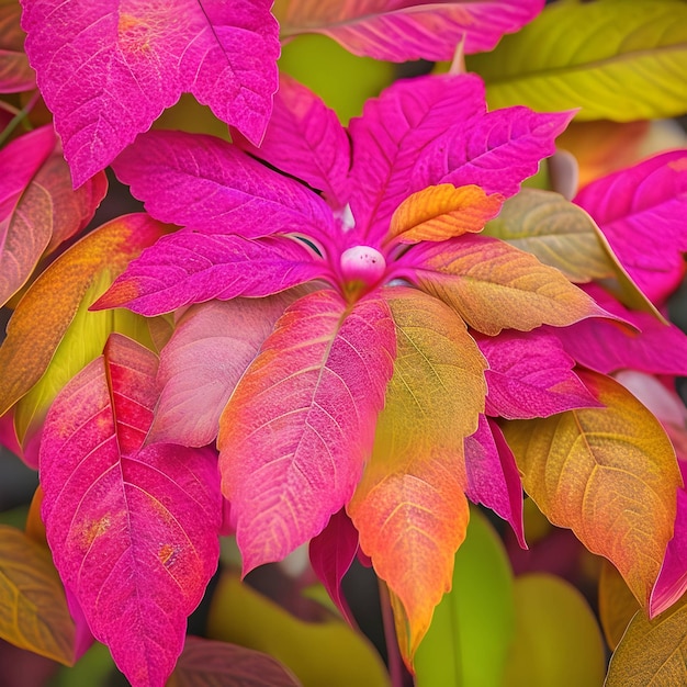 colored plant leaves