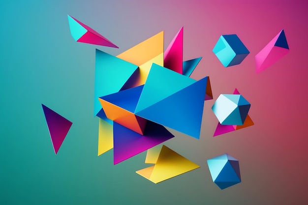 Colorful 3D Background Design