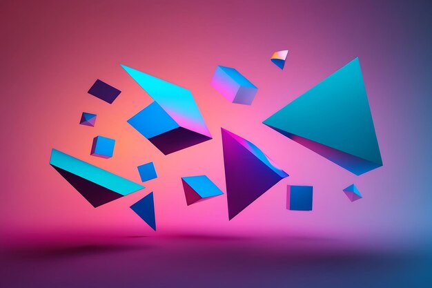 Colorful 3D Background Design