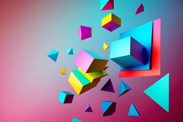 Colorful 3D Background Design