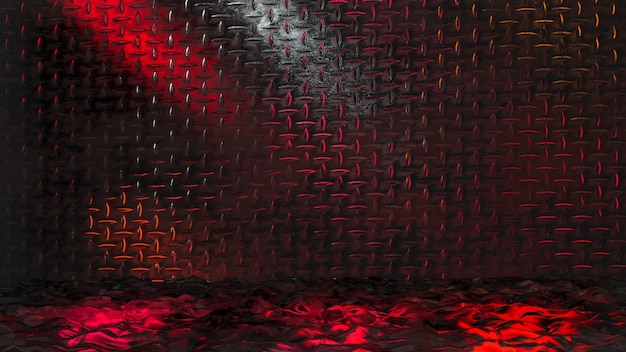 Colorful 3d rendered Metallic Background