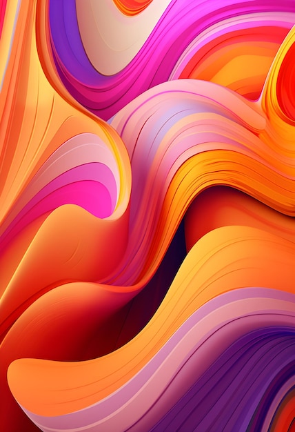 Colorful abstract art with a background of colors.