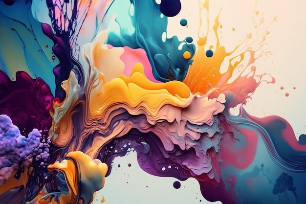 Colorful abstract art with a lot of colors