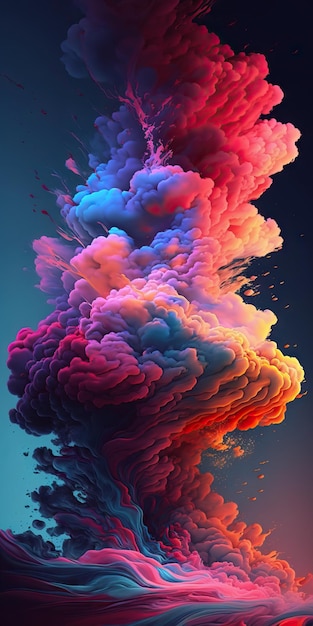 colorful abstract background 3d