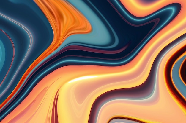 A colorful abstract background with a blue and orange background.