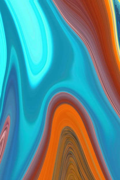 A colorful abstract background with a blue and orange swirls.