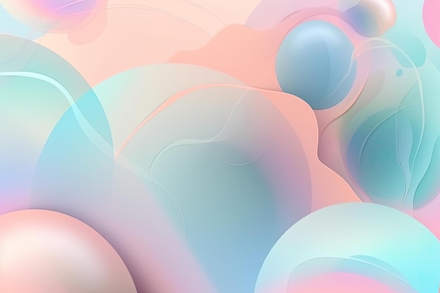 Colorful abstract background with bubble shapes