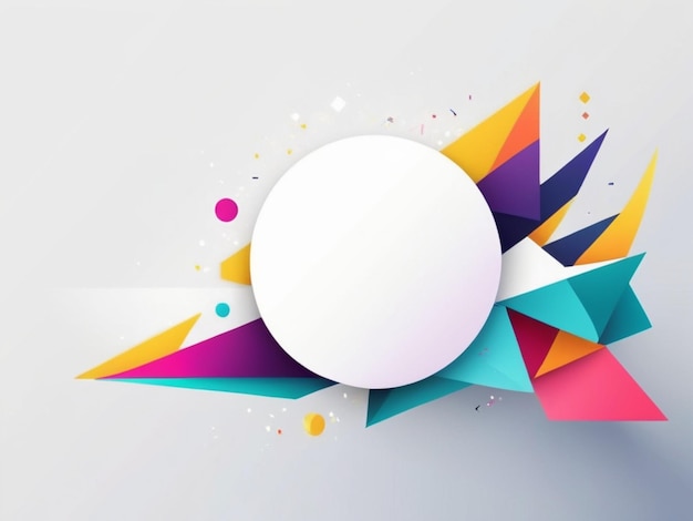 a colorful abstract background with a circle and a circle in the middle