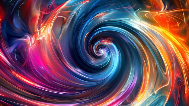 a colorful abstract background with a colorful spiral design