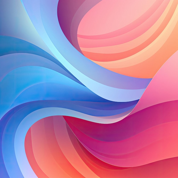 A colorful abstract background with a colorful wave.