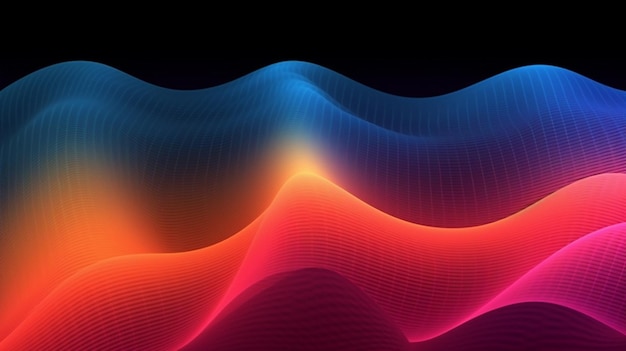 A colorful abstract background with the colors of the wave.