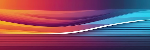 A colorful abstract background with flowing wave patterns in warm and cool tones Generate AI