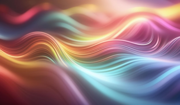 a colorful abstract background with a rainbow colored wave