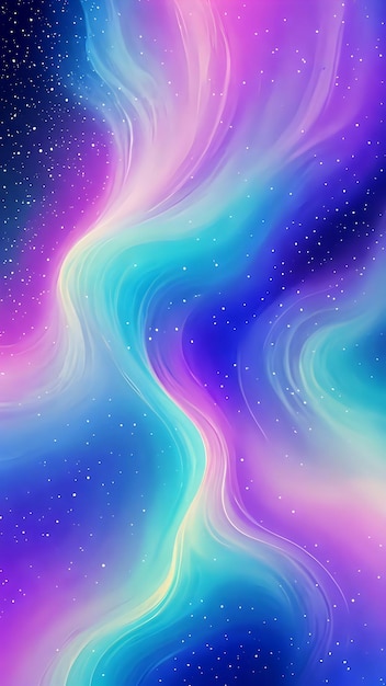 a colorful abstract background with a rainbow and stars