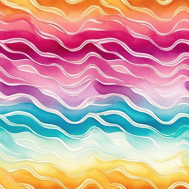 A colorful abstract background with a wave pattern.