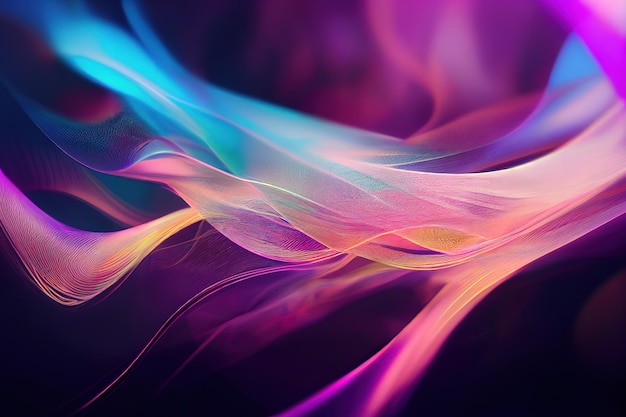 Colorful abstract background with waves art pattern