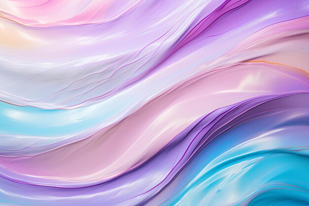 A colorful abstract background with wavy lines and colors of blue