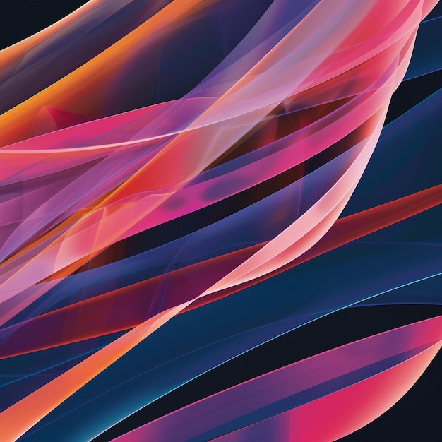 Colorful Abstract Background with Wavy Lines