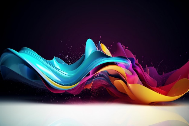 A colorful abstract background with a white background and a black background.