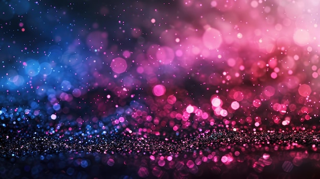 Colorful abstract bokeh background with pink and blue hues