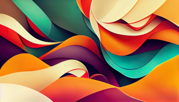 Colorful abstract christmas background header wallpaper illustration