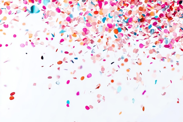 Photo colorful abstract confetti background with vibrant scattered particles