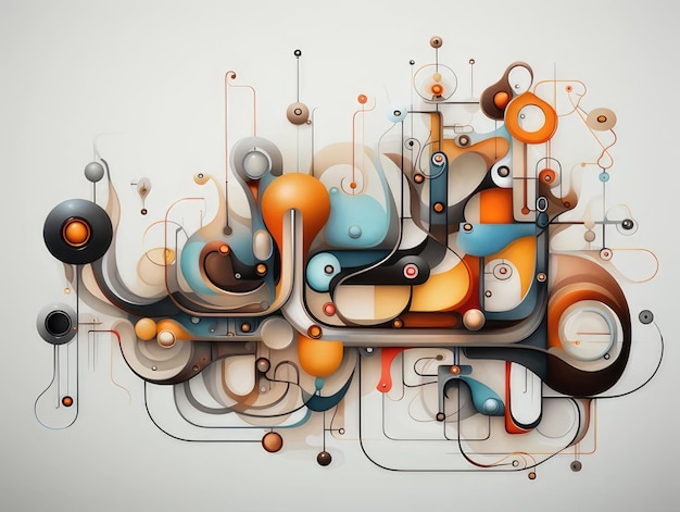 A colorful abstract design captured beautifully