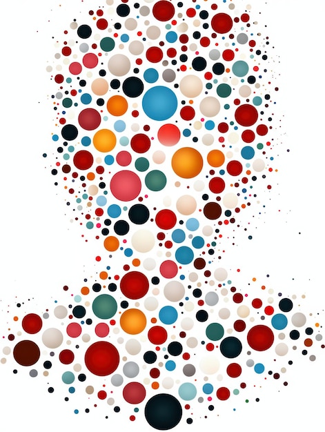 Colorful abstract dot pattern background